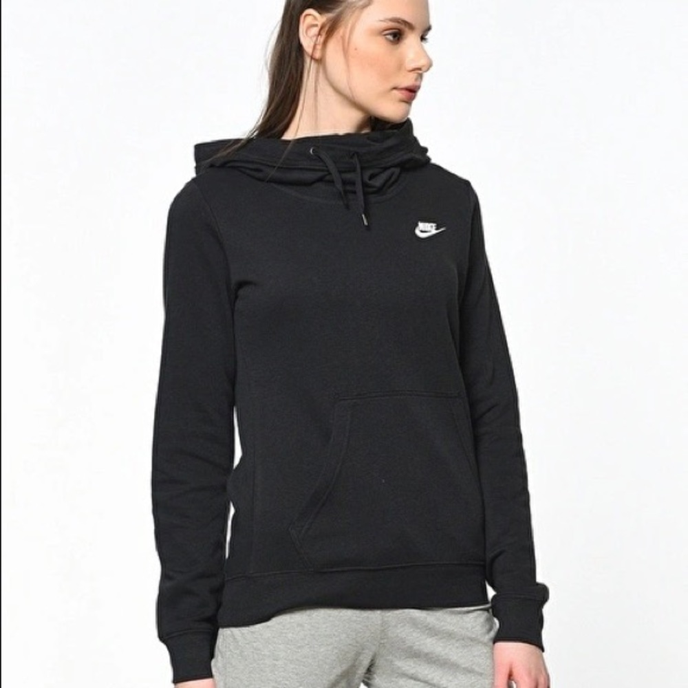 Nike Womens Size XS Black Pullover Hoodie Sweater - Picture 4 of 6